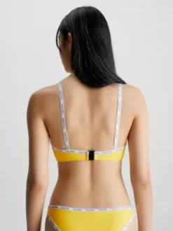 Calvin Klein Haut De Bikini Brassière - Logo Tape -Pas Cher Calvin Klein Magasin KW0KW01946 ZGR alternate2
