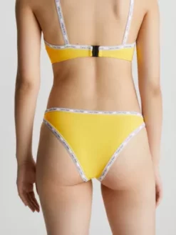 Calvin Klein Bas De Bikini échancré - Logo Tape 9 Calvin Klein Bas De Bikini échancré - Logo Tape -Pas Cher Calvin Klein Magasin KW0KW01952 ZGR alternate2