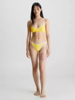 Calvin Klein Bas De Bikini échancré - Logo Tape 11 Calvin Klein Bas De Bikini échancré - Logo Tape -Pas Cher Calvin Klein Magasin KW0KW01952 ZGR alternate4