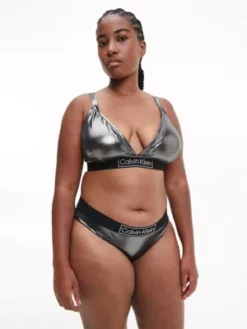 Calvin Klein Haut De Bikini Triangle Grande Taille - Core Festive -Pas Cher Calvin Klein Magasin KW0KW01960 BEH alternate1
