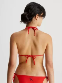 Calvin Klein Haut De Bikini Triangle - CK Monogram -Pas Cher Calvin Klein Magasin KW0KW01970 XNE alternate2