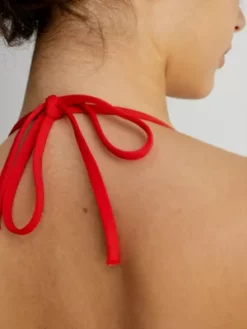 Calvin Klein Haut De Bikini Triangle - CK Monogram -Pas Cher Calvin Klein Magasin KW0KW01970 XNE alternate3