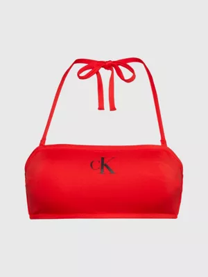 Calvin Klein Haut De Bikini Bandeau - CK Monogram 3 Calvin Klein Haut De Bikini Bandeau - CK Monogram