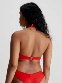 Calvin Klein Haut De Bikini Dos-nu - CK Monogram 9 Calvin Klein Haut De Bikini Dos-nu - CK Monogram -Pas Cher Calvin Klein Magasin KW0KW01973 XNE alternate2