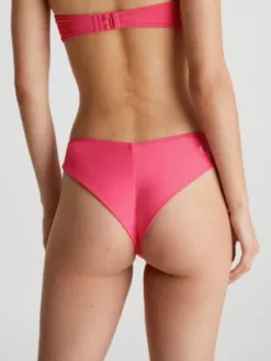 Calvin Klein Bas De Bikini Brésilien - CK Monogram -Pas Cher Calvin Klein Magasin KW0KW01989 XI1 alternate2