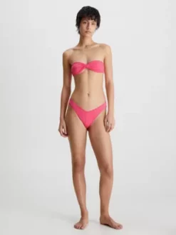 Calvin Klein Bas De Bikini Brésilien - CK Monogram -Pas Cher Calvin Klein Magasin KW0KW01989 XI1 alternate4