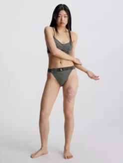 Calvin Klein Bas De Bikini échancré - CK Authentic 11 Calvin Klein Bas De Bikini échancré - CK Authentic -Pas Cher Calvin Klein Magasin KW0KW01991 BEH alternate4