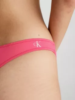 Calvin Klein Bas De Bikini String - CK Monogram -Pas Cher Calvin Klein Magasin KW0KW02064 XI1 alternate3