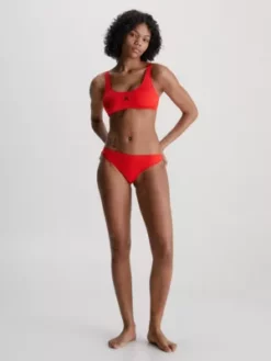 Calvin Klein Bas De Bikini String - CK Monogram -Pas Cher Calvin Klein Magasin KW0KW02064 XNE alternate4