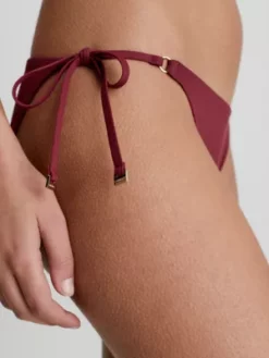 Calvin Klein Bas De Bikini à Nouer - Core Solids -Pas Cher Calvin Klein Magasin KW0KW02069 XN0 alternate3