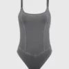 Calvin Klein Maillot De Bain à Dos Nageur - CK Authentic -Pas Cher Calvin Klein Magasin KW0KW02072 BEH main