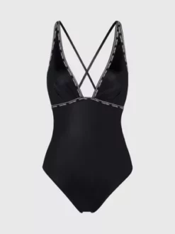 Calvin Klein Maillot De Bain à Bretelles Croisées - Logo Tape