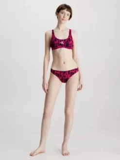 Calvin Klein Haut De Bikini Brassière - CK Monogram 11 Calvin Klein Haut De Bikini Brassière - CK Monogram -Pas Cher Calvin Klein Magasin KW0KW02080 0JW alternate4