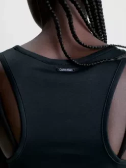 Calvin Klein Robe-débardeur De Plage Longue 9 Calvin Klein Robe-débardeur De Plage Longue -Pas Cher Calvin Klein Magasin KW0KW02096 BEH alternate2