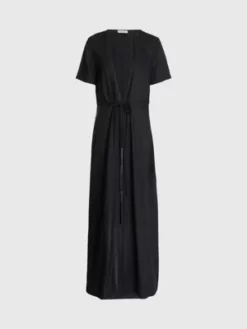 Calvin Klein Cafetan De Plage Long -Pas Cher Calvin Klein Magasin KW0KW02097 BEH alternate4