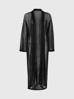 Calvin Klein Caftan De Plage En Maille Transparente 11 Calvin Klein Caftan De Plage En Maille Transparente -Pas Cher Calvin Klein Magasin KW0KW02136 BEH alternate4