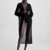 Calvin Klein Caftan De Plage En Maille Transparente -Pas Cher Calvin Klein Magasin KW0KW02136 BEH main