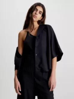 Calvin Klein Chemise De Plage Relaxed à Manches Courtes