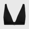 Calvin Klein Haut De Bikini Triangle - CK Monogram Rib 2 Calvin Klein Haut De Bikini Triangle - CK Monogram Rib -Pas Cher Calvin Klein Magasin KW0KW02147 BEH main