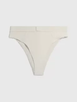 Calvin Klein Bas De Bikini Taille Haute - CK Monogram Rib