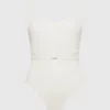 Calvin Klein Maillot De Bain Non échancré - CK Monogram Rib -Pas Cher Calvin Klein Magasin KW0KW02151 PGA main