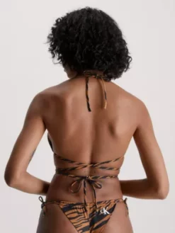 Calvin Klein Haut De Bikini Triangle - CK Print -Pas Cher Calvin Klein Magasin KW0KW02154 0HD alternate2