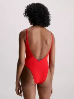 Calvin Klein Maillot De Bain Décolleté Dans Le Dos - CK Texture 9 Calvin Klein Maillot De Bain Décolleté Dans Le Dos - CK Texture -Pas Cher Calvin Klein Magasin KW0KW02159 XNE alternate2