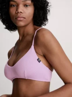 Calvin Klein Haut De Bikini Brassière - CK Texture 10 Calvin Klein Haut De Bikini Brassière - CK Texture -Pas Cher Calvin Klein Magasin KW0KW02161 VRB alternate3