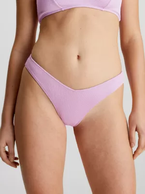 Calvin Klein Bas De Bikini Brésilien - CK Texture 4 Calvin Klein Bas De Bikini Brésilien - CK Texture – Image 2