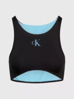 Calvin Klein Haut De Bikini Débardeur - CK Monogram -Pas Cher Calvin Klein Magasin KW0KW02192 BEH alternate4