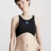 Calvin Klein Haut De Bikini Débardeur - CK Monogram -Pas Cher Calvin Klein Magasin KW0KW02192 BEH main