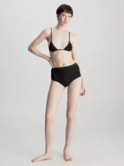Calvin Klein Bas De Bikini Taille Basse - CK Texture 11 Calvin Klein Bas De Bikini Taille Basse - CK Texture -Pas Cher Calvin Klein Magasin KW0KW02211 BEH alternate4