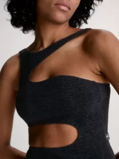 Calvin Klein Maillot De Bain Ajouré - CK Texture -Pas Cher Calvin Klein Magasin KW0KW02213 BEH alternate3