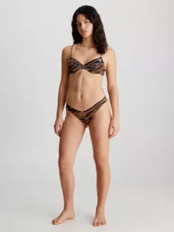 Calvin Klein Haut De Bikini Balconnet - CK Print -Pas Cher Calvin Klein Magasin KW0KW02221 0HD alternate4