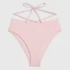 Calvin Klein Bas De Bikini Taille Haute - CK Texture -Pas Cher Calvin Klein Magasin KW0KW02236 TG8 main