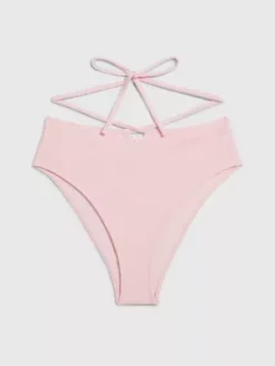Calvin Klein Bas De Bikini Taille Haute - CK Texture