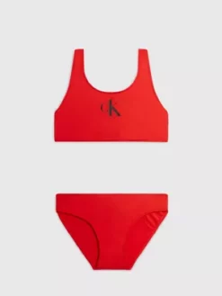 Calvin Klein Ensemble Bikini Brassière Pour Fille - CK Monogram