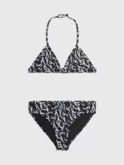 Calvin Klein Ensemble Bikini Triangle Pour Fille - CK Monogram