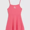 Calvin Klein Robe De Plage Pour Fille - CK Monogram 2 Calvin Klein Robe De Plage Pour Fille - CK Monogram -Pas Cher Calvin Klein Magasin KY0KY00047 XI1 main