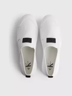 Calvin Klein Chaussures à Enfiler En Toile Recyclée 10 Calvin Klein Chaussures à Enfiler En Toile Recyclée -Pas Cher Calvin Klein Magasin YM0YM00597 0K4 alternate2