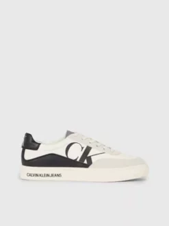 Calvin Klein Baskets En Cuir Avec Logo
