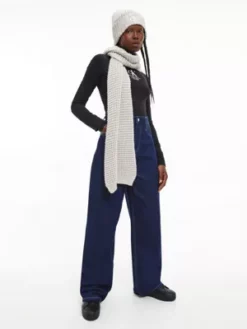 Calvin Klein Baskets Compensées En Cuir -Pas Cher Calvin Klein Magasin YW0YW00819 BDS alternate6