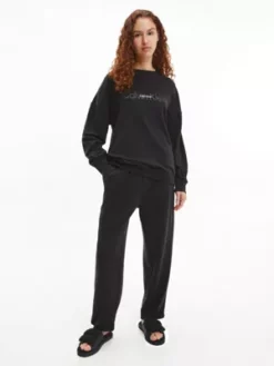 Calvin Klein Chaussons En Peau De Mouton Retournée Synthétique Recyclée -Pas Cher Calvin Klein Magasin YW0YW00861 BDS alternate6