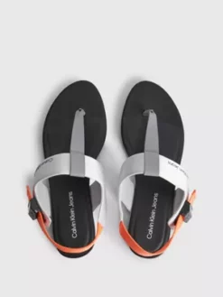 Calvin Klein Sandales En Satin Recyclé -Pas Cher Calvin Klein Magasin YW0YW00957 0IM alternate2