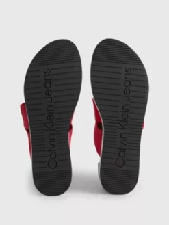 Calvin Klein Sandales à Plateforme En Jacquard Recyclé Avec Logo -Pas Cher Calvin Klein Magasin YW0YW00966 0J0 alternate4