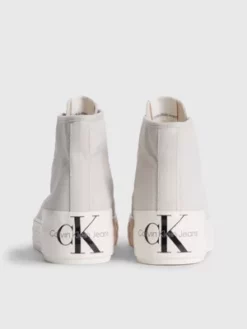 Calvin Klein Baskets Montantes à Plateforme Recyclées -Pas Cher Calvin Klein Magasin YW0YW01031 ACF alternate3