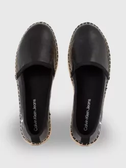 Calvin Klein Espadrilles à Plateforme Recyclées Et Nacrées -Pas Cher Calvin Klein Magasin YW0YW01241 BEH alternate2