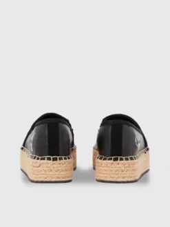 Calvin Klein Espadrilles à Plateforme Recyclées Et Nacrées -Pas Cher Calvin Klein Magasin YW0YW01241 BEH alternate3