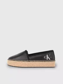 Calvin Klein Espadrilles à Plateforme Recyclées Et Nacrées -Pas Cher Calvin Klein Magasin YW0YW01241 BEH alternate5