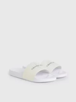 Calvin Klein Tongs Nacrées Recyclées Avec Logo -Pas Cher Calvin Klein Magasin YW0YW01243 YBR alternate1